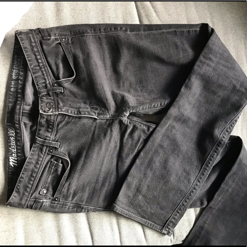 Madewell black Rail Straight jeans